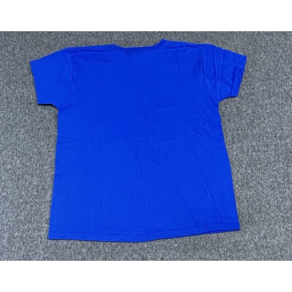 Vintage Laurel Burch Cotton Tee Shirt Cats Royal Blue Unisex Medium NICE - Picture 7 of 7